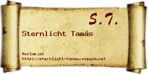 Sternlicht Tamás névjegykártya